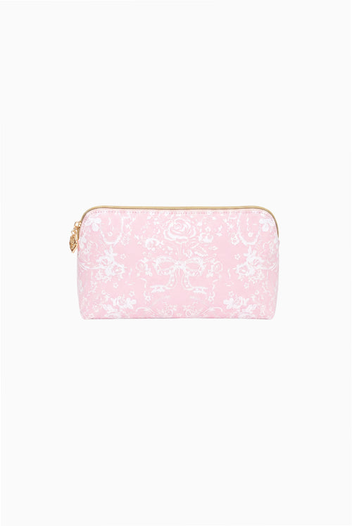 Toile Print Medium Travel Pouch - Customized