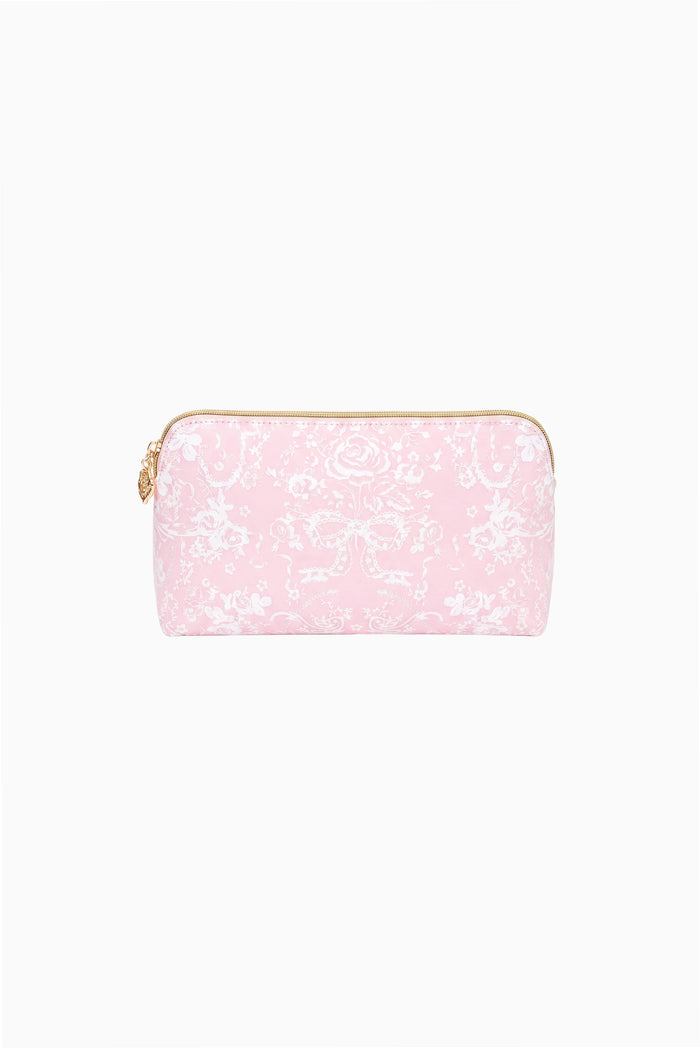 Toile Print Medium Travel Pouch - Customized