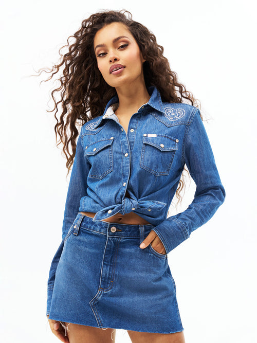 Wrangler x LoveShackFancy Western Snap Shirt