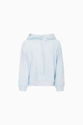 Light blue hoodie on a white background