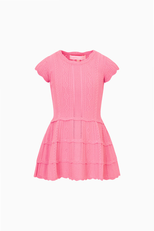 Little Girls Stretch Pointelle Reigh Dress
