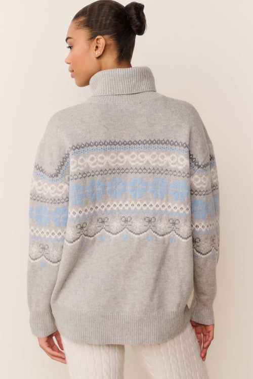 Mirin Wool Fairisle Turtleneck