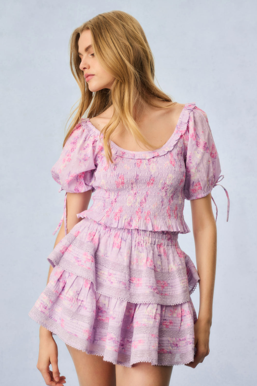 molly collared short sleeves top