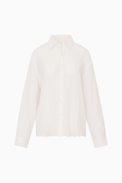 White blouse on a white background