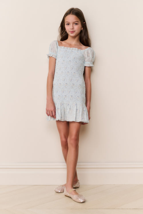 Tween Mosa Floral Cotton Dress