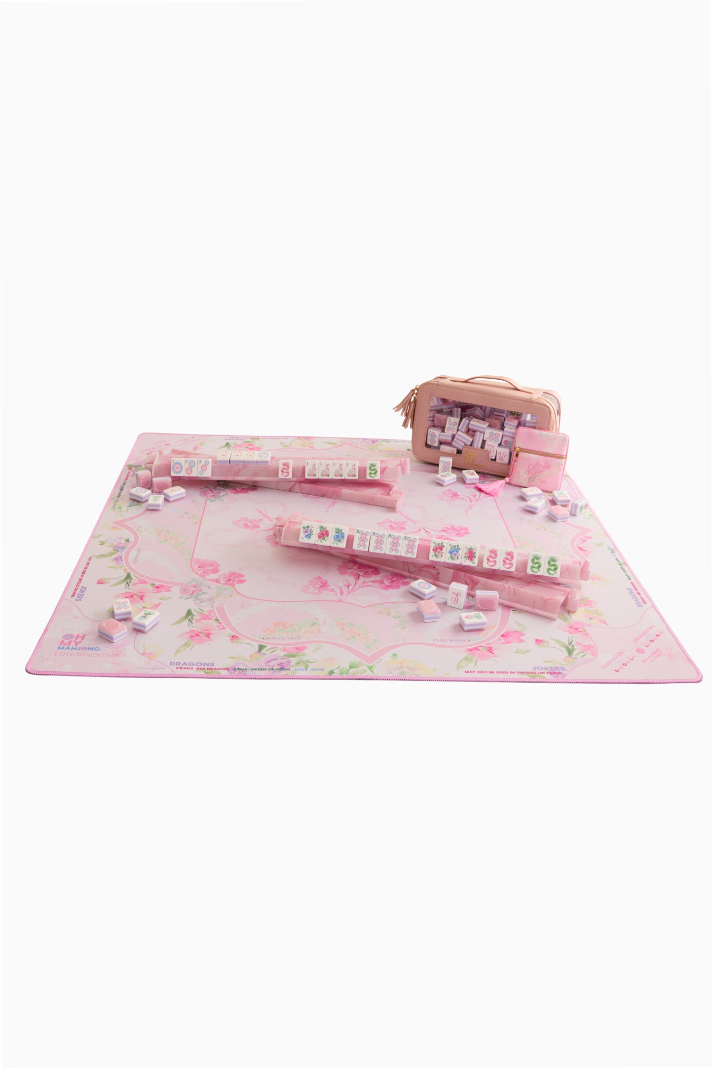 もちこ　ファントムピンクマニカラン Complete Luxury Mahjong Set | LoveShackFancy
