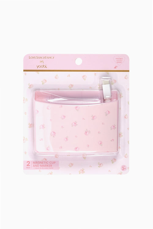 LoveShackFancy │ Yoobi Blooming Heirloom Ditsy Magnetic Cup with 2 piece Dry Erase Marker