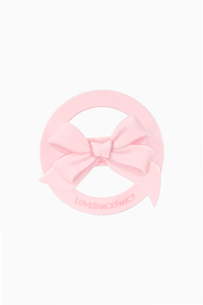 Case-Mate x LoveShackFancy Magnetic Bow Phone Loop Grip Works With MagSafe - Pink