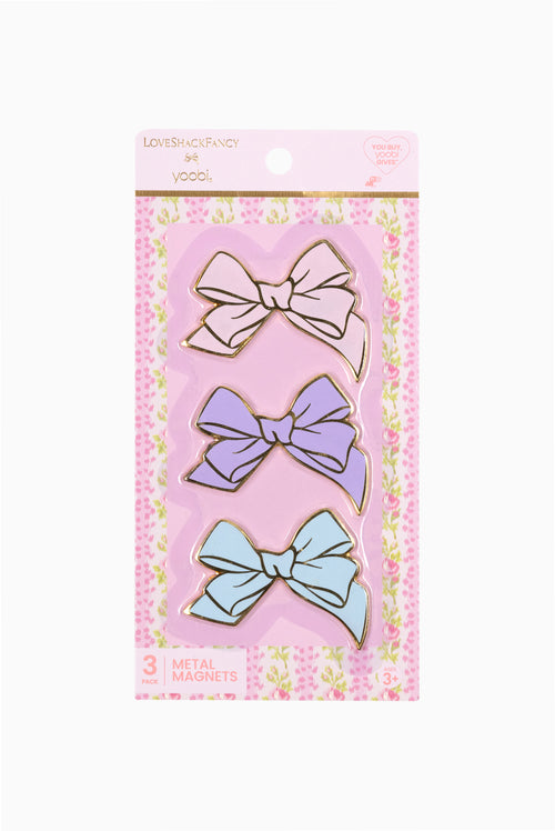 LoveShackFancy │ Yoobi Bows 3 Pack Enamel Magnets