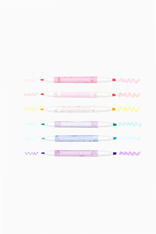 LoveShackFancy │ Yoobi Blooming Heirloom 6 Pack Double Ended Markers