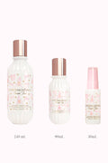 Three mini perfume mist bottles: 240 mL, 90 mL, 30 mL, LOVESHACKFANCY
