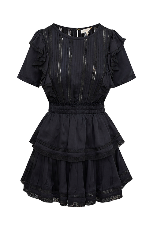 loveshackfancy natasha dress black Natasha Mini Dress