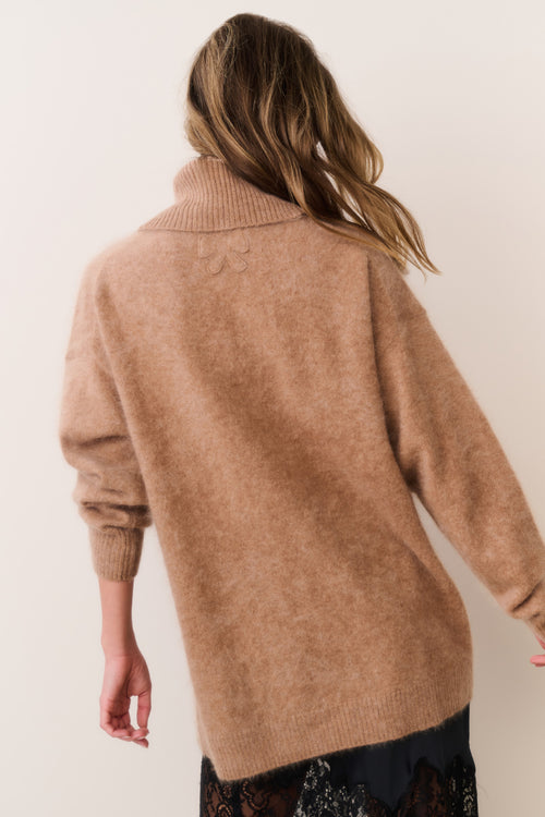 Nia Cashmere Turtleneck Sweater