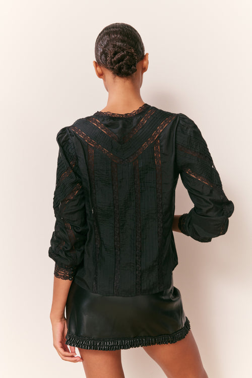 Noala Faux Leather Mini Skirt