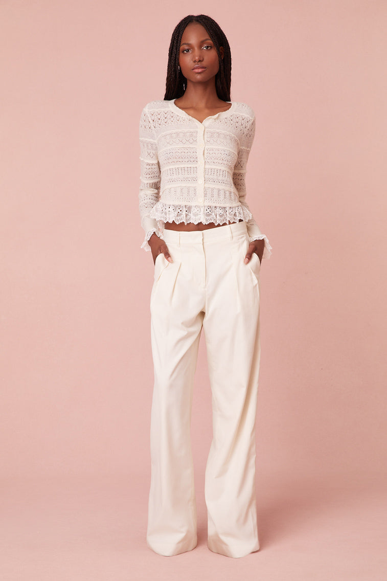 Norden Wool Embroidered Lace Cardigan Women's Sweaters & Knits Shop