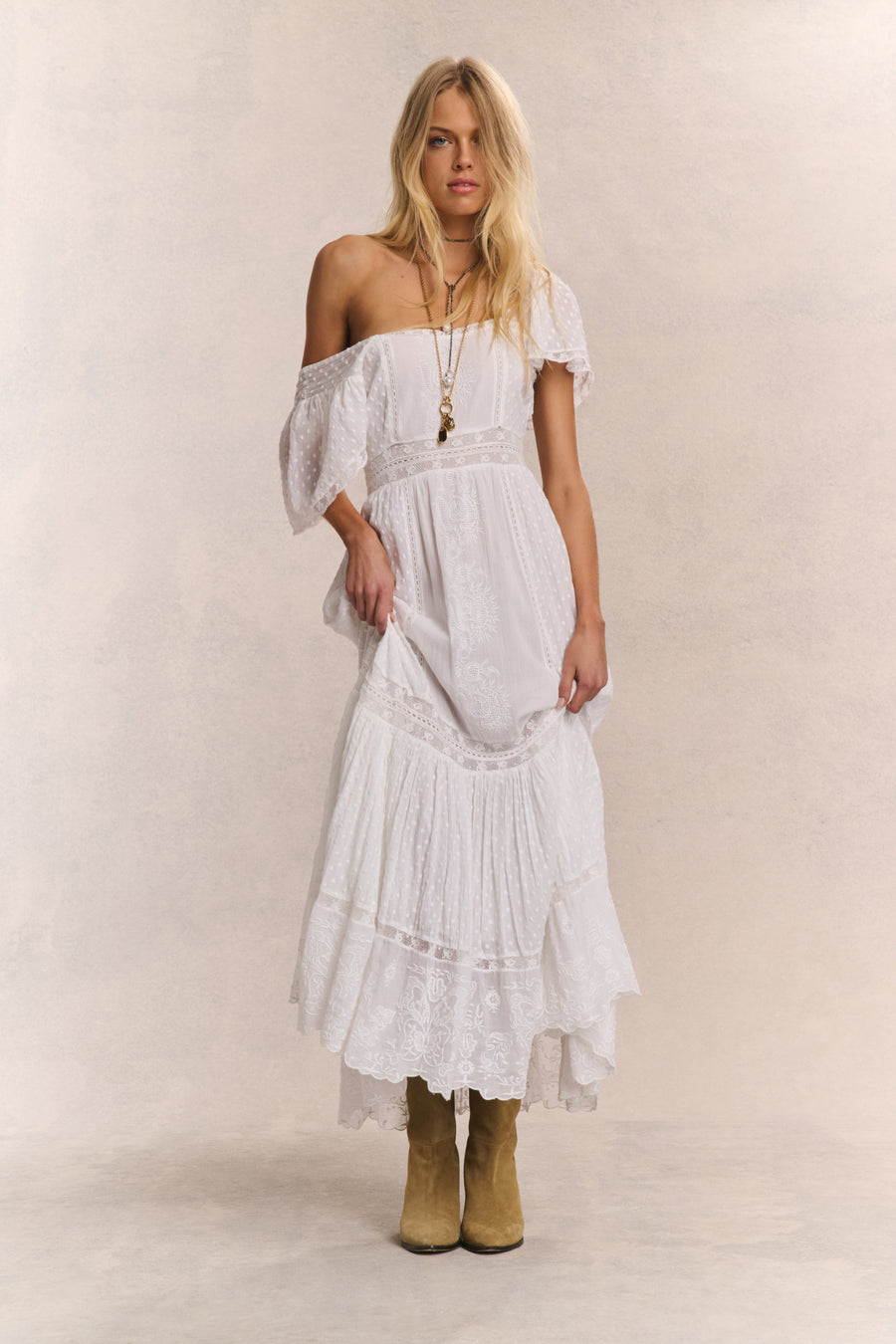 Norma Dress ( Off White)