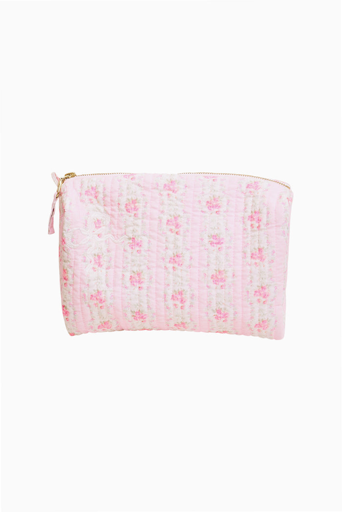 Octavia Patchwork Print Cosmetic Bag - Customized