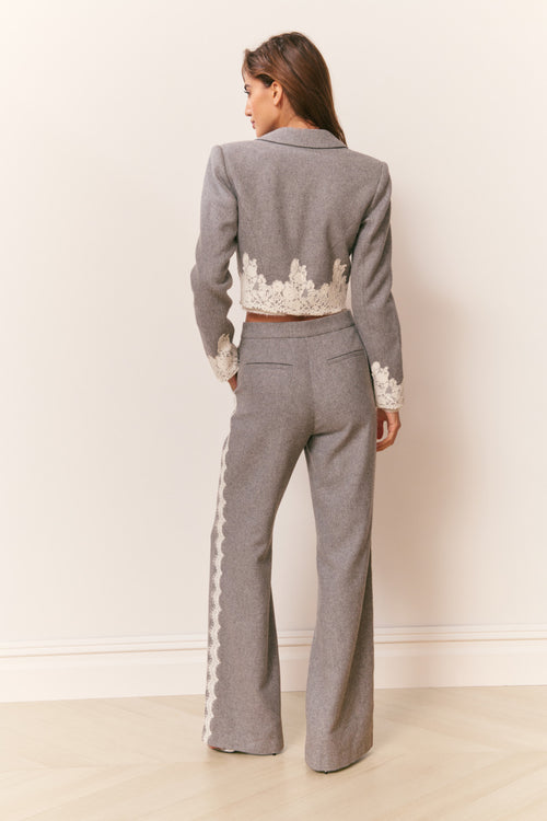 Oriaith Lace-Trimmed Trousers