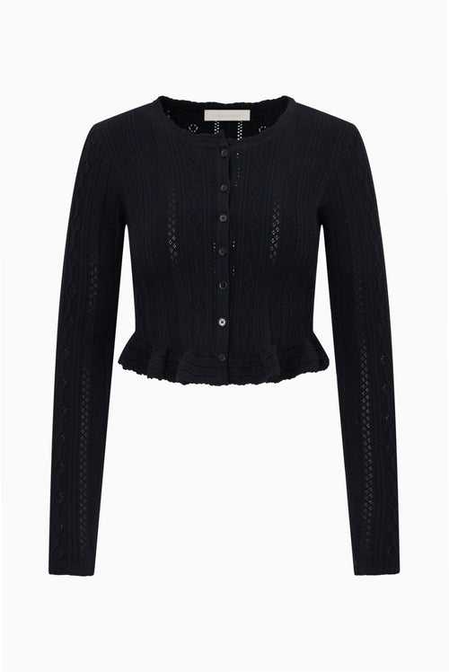 Orly Stretch Pointelle Cardigan