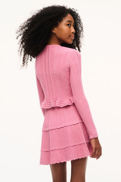 Tween Stretch Pointelle Orly Cardigan