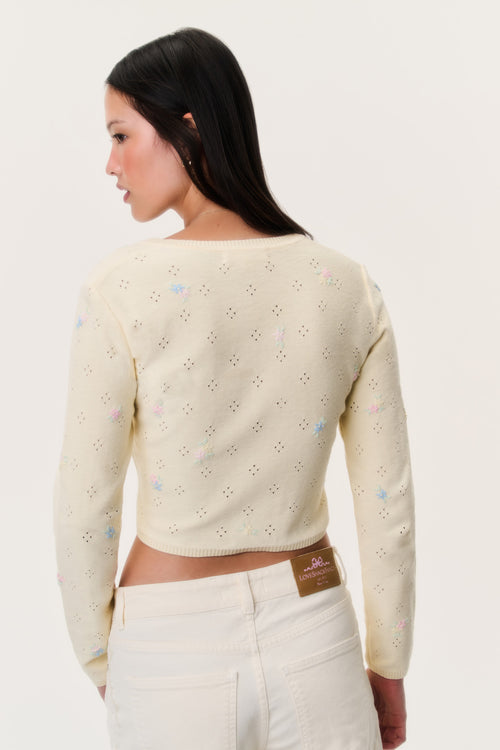 Paelynn Embroidered Floral Cardigan