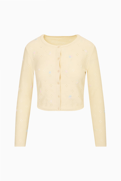 Paelynn Embroidered Floral Cardigan