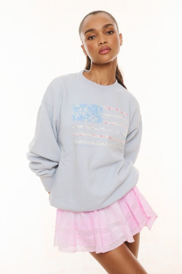 Palo Americana Fleece Pullover - WISTFUL PINK