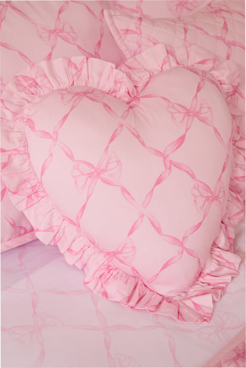 Sweetheart Ruffle Heart Pillow