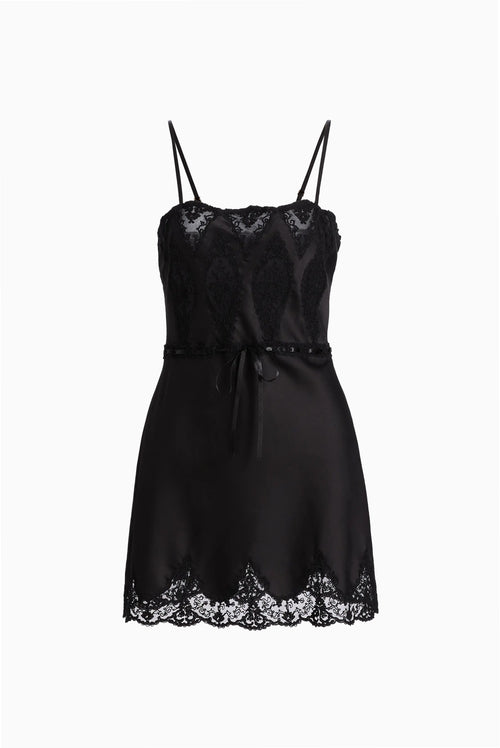 Sanna Lace-Detailed Mini Slip Dress