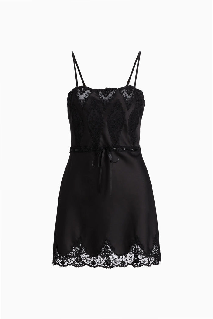 Sanna Lace-Detailed Mini Slip Dress