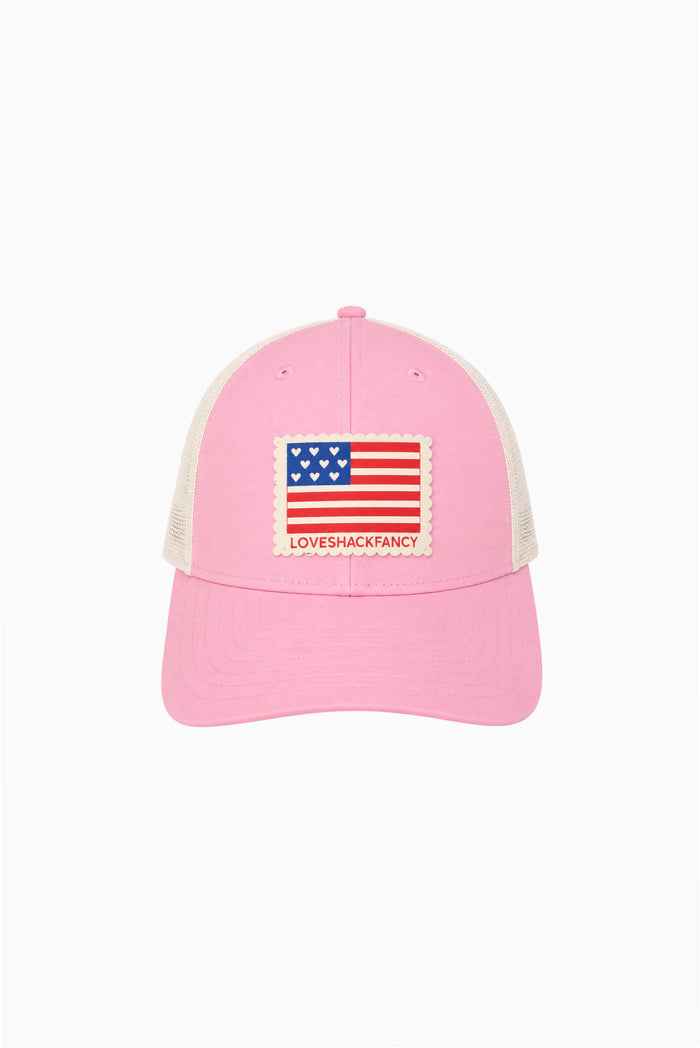 Lauren Devaux American Flag Trucker Hat