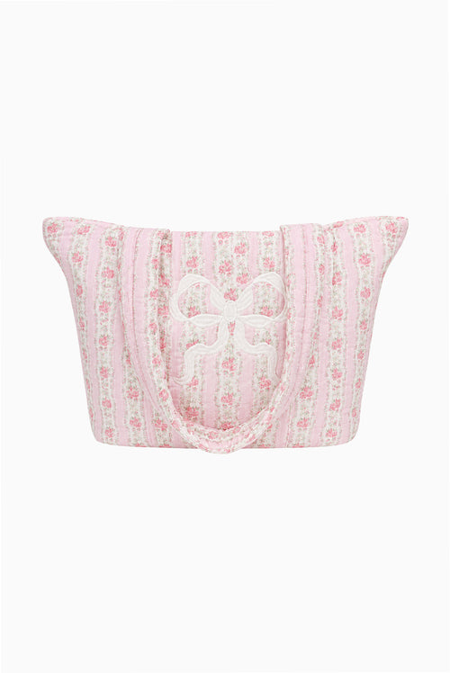 Aja Quilted Cotton Tote Bag