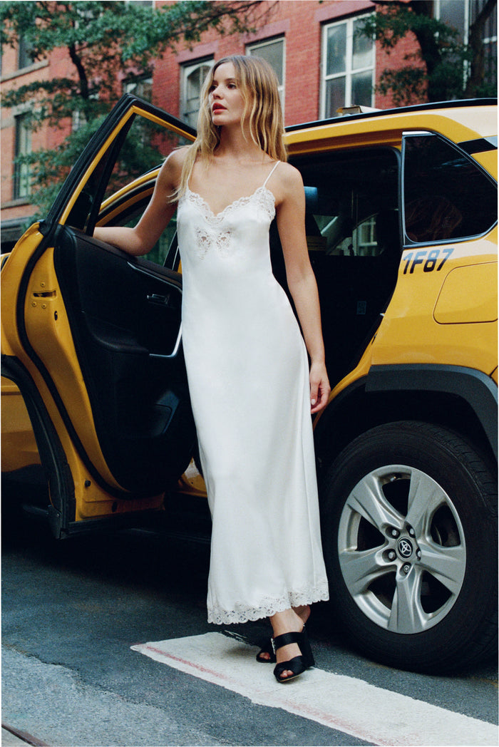 Lomira Lace Bow Maxi Dress