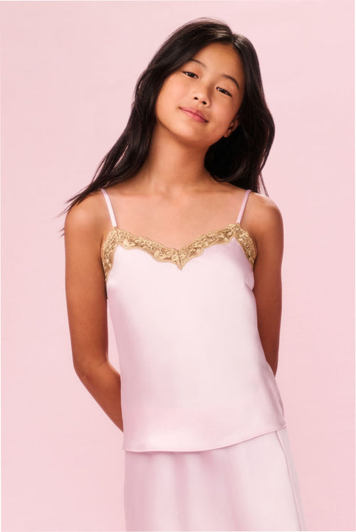Tween Satin Brimsley Top