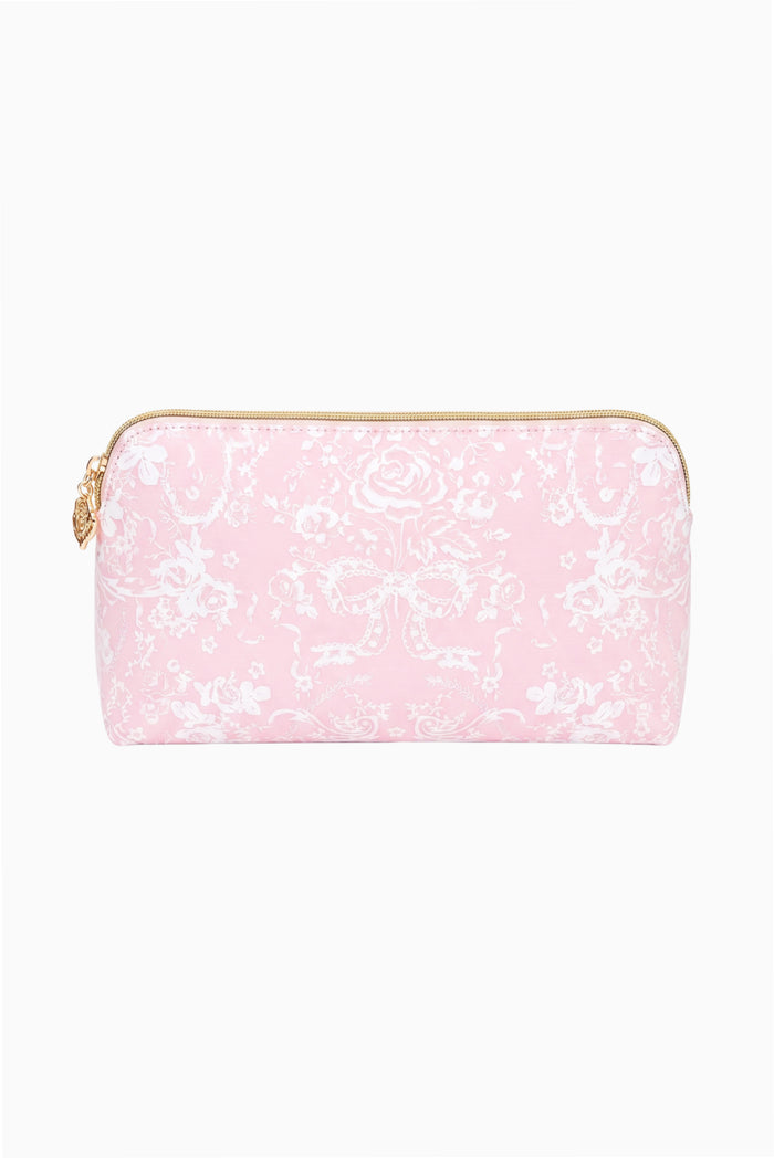 Toile Print Medium Travel Pouch