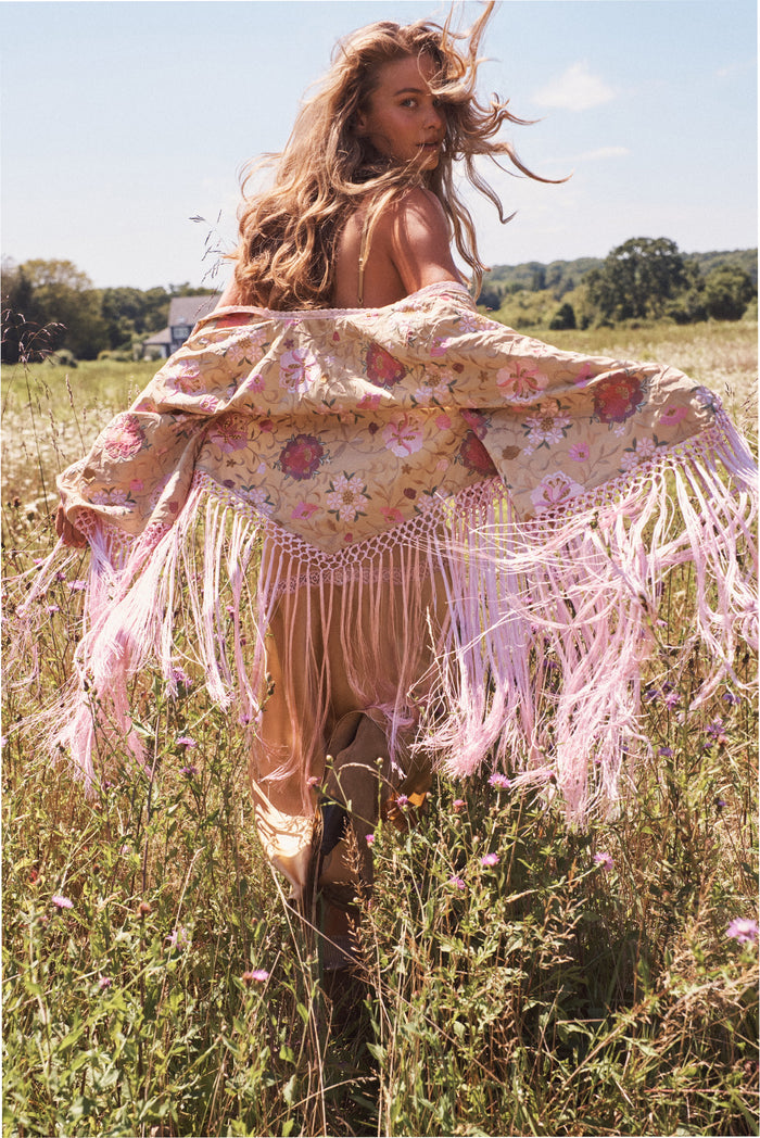 Aurelia Fringe Embroidered Top