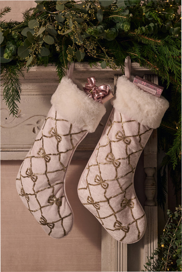 Embellished Bow Stocking