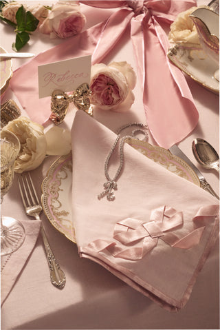 Ribbon Bow Napkin Set of 4