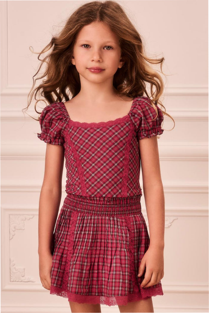 Little Girls Tartan Zephie Top