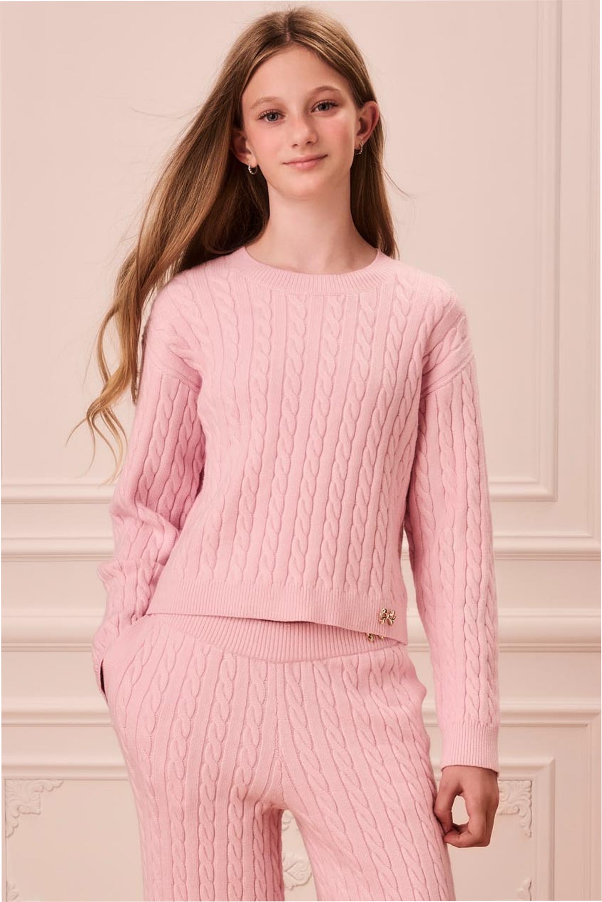 Tween Cable Knit Sallie Sweater