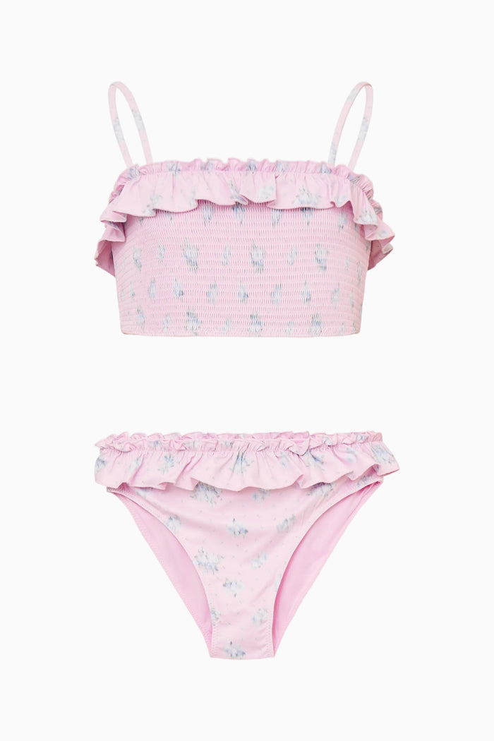 Little Girls Penni Smocked Floral Bikini