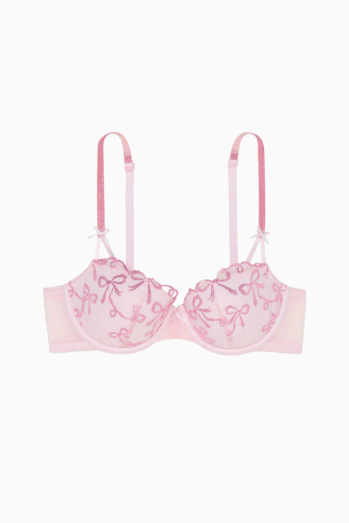 PINK x LoveShackFancy Put A Bow On It Balconette Bra