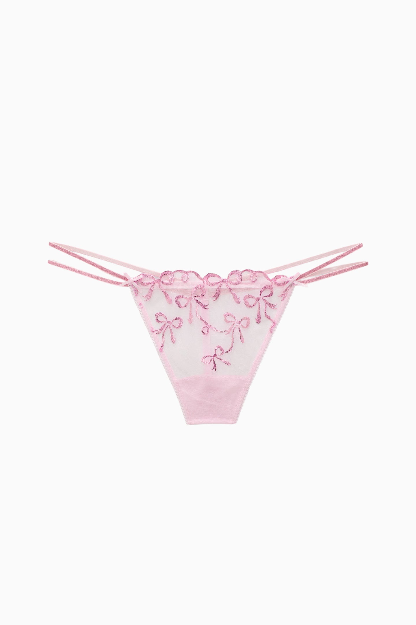 PINK x LoveShackFancy Put A Bow On It V String Thong