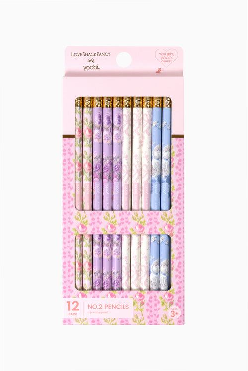 LoveShackFancy │ Yoobi Blooming Heirloom 12 Pack No. 2 Pencils