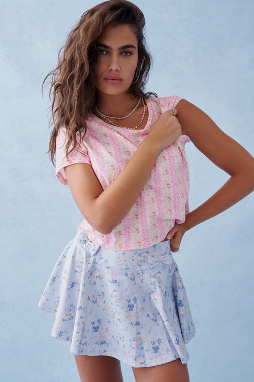 Rubin Cotton Cropped Tee