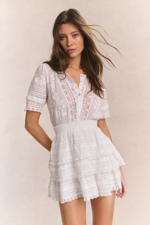 Quincy Embroidered Mini Dress - Women's Dresses