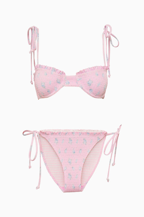 Quinley Smocked Floral Bikini