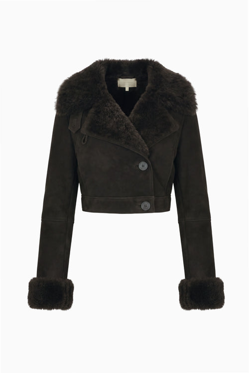Rainier Cropped Shearling Jacket