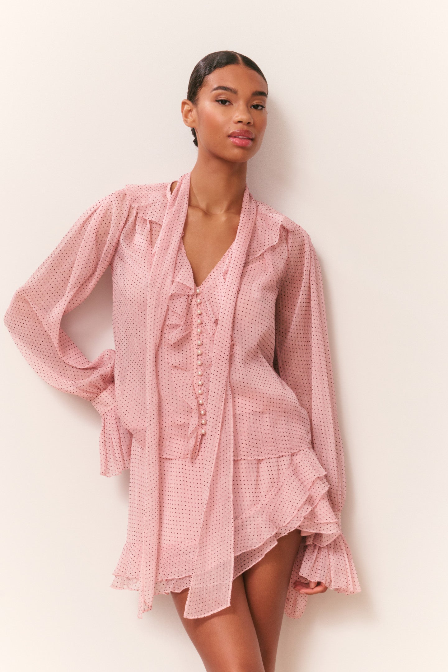 Renza Polka Dot Mini Skirt Renza Polka Dot Mini Skirt