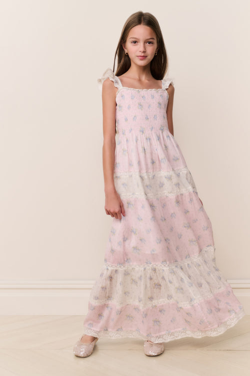 Tween Rhiannon Mixed Print Maxi Dress